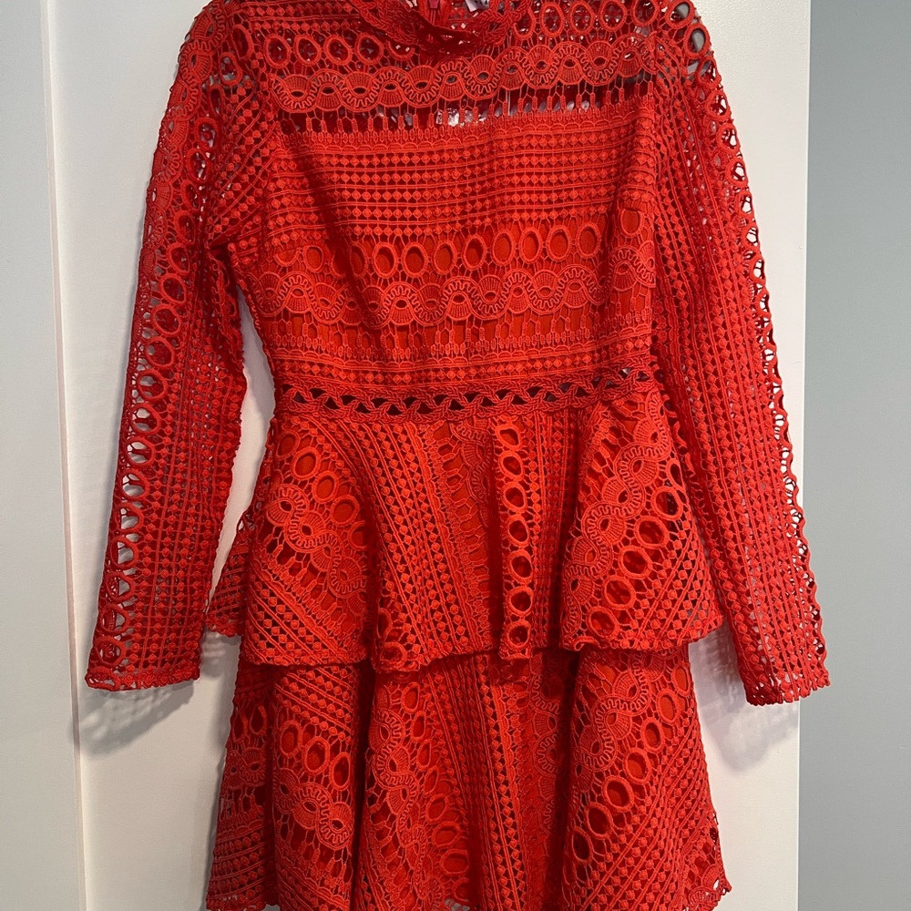NWT Vici Endless Rose Wynter Red Lace Cocktail Mini Dress